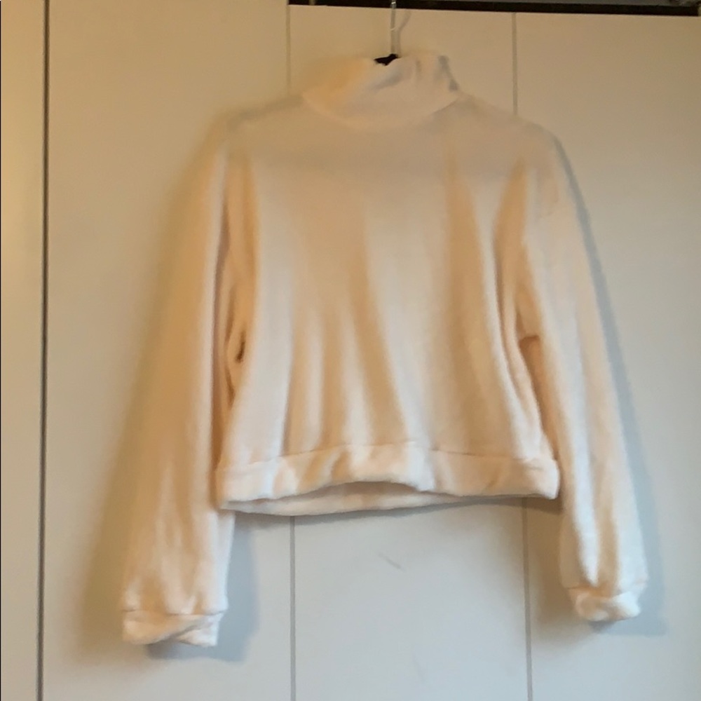 Super soft back zip pullover